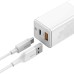Baseus GaN2 Quick Charger C+U 45W EU Type-C to Type-C 60W 20V/3A 1M White CCGAN-Q02