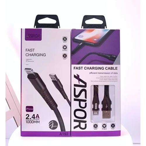 Aspor A192 iPhone Data Cable Price In Bangladesh