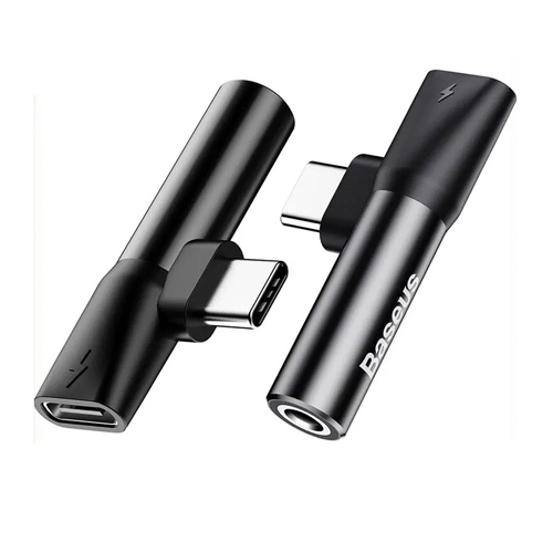 BASEUS L41 Type C Male to Type C + 3.5mm Female Adapter Converter