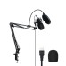 BLITZWOLF BW-CM2 USB CONDENSER MICROPHONE + POP FILTER + MICROPHONE HOLDER ARM