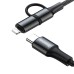 Baseus 2-in-1 Twins Cable Type-C to Type-C 60W + Lightning