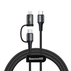 Baseus 2-in-1 Twins Cable Type-C to Type-C 60W + Lightning