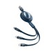 Baseus 3-in-1 Cable one for three Retractable 66W Fast Charging Data Cable Usb to Type C Micro Lightning CAMLC-MJ03