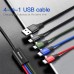 Baseus 4-in-1 Fast Charging Cable, 2x Type-C, Lightning ,Dual Micro USB CA1T4-B01