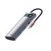 Baseus WKWG020113 Type-C Hub Metal Gleam Series 7-in-1 Multifunctional Docking Station Gray