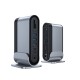 Baseus CAHUB-HG0G Working Station Four-Screen Multifunctional Type-C HUB Adapter（CN+EU+US)Dark gray