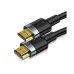 Baseus CAKSX-D0G Enjoyment Series 4KHD 60Hz HDMI Male To 4KHD 60Hz HDMI Cable 3m Dark gray