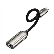Baseus CALL56-0A 2-in-1 iP Male to iP Female Adapter L56 Tarnish