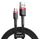 Baseus CAMKLF-H91 cafule Cable USB For Micro 2A 3m Red+Black