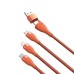 Baseus Two-for-three Fast Charging Flash Series 100W Data Cable – Orange