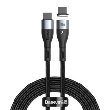 Baseus CATXC-Q01 Zinc Magnetic Safe Fast Charging Data Cable Type-C to Type-C 100W 1.5m Black