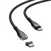 Baseus CATXC-Q01 Zinc Magnetic Safe Fast Charging Data Cable Type-C to Type-C 100W 1.5m Black