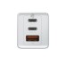 Baseus CCGAN2P-B02 GaN2 Pro Quick Charger 2C+U 65W EU White With Baseus Xiaobai series fast charging Cable Type-C to Type-C 100W(20V/5A) 1m White