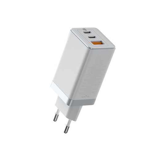 Baseus CCGAN2P-B02 GaN2 Pro Quick Charger 2C+U 65W EU White With Baseus Xiaobai series fast charging Cable Type-C to Type-C 100W(20V/5A) 1m White