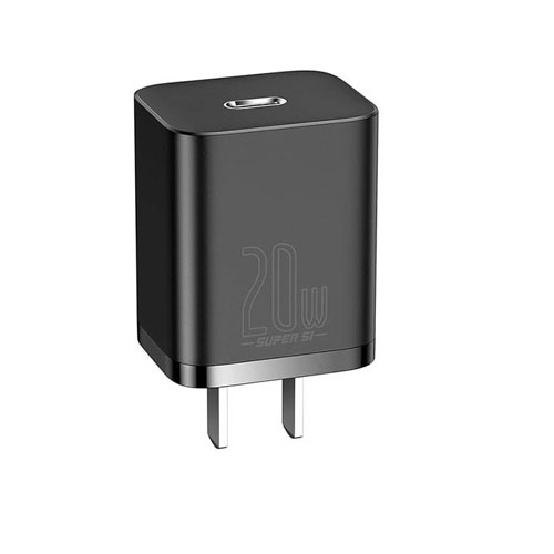 Baseus CCSUPP-D01 Super Si Pro Quick Charger C+U 30W US Black