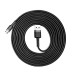 Baseus Cafule Cable Durable Nylon Braided Wire micro USB 2A 3M black-gray (CAMKLF-HG1)
