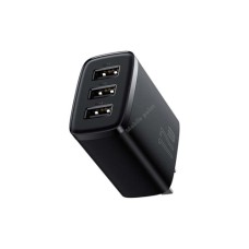 Baseus 17W Charger 3 USB Output Black CN Plug