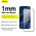 Baseus Full-glass Tempered Glass Film For iPhone 13 13Pro 6.1inch 2021 2pcs pack With Pasting Artifact Black SGQP010101