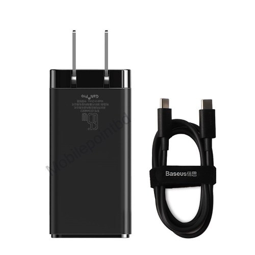 Baseus 65W GaN2 Pro Type-C PD Wall Charger With Type-C Cable