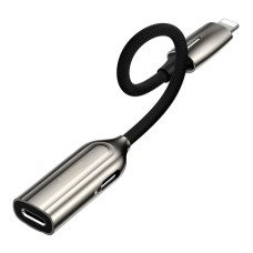 Baseus L55 2-In-1 Lightning to Dual Lightning Female Audio Adapter Converter