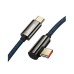 Baseus Legend Series Elbow Fast Charging Data Cable Type-C to Type-C 100W 1m Blue