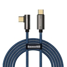 Baseus Legend Series Elbow Fast Charging Data Cable Type-C to Type-C 100W 1m Blue