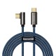 Baseus Legend Series Elbow Fast Charging Data Cable Type-C to Type-C 100W 1m Blue