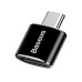Baseus Converter USB to USB Type-C Adapter Connector OTG black CATOTG-01