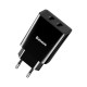Baseus CCFS-R01 Speed Mini Dual U Charger 10.5W EU Black