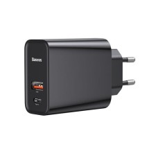 Baseus Speed PPS Quick Charger C+U 30W EU USB Type C PD Quick Charge 3.0 QC3.0 Black CCFS-C01