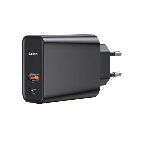 Baseus Speed PPS Quick Charger C+U 30W EU USB Type C PD Quick Charge 3.0 QC3.0 Black CCFS-C01