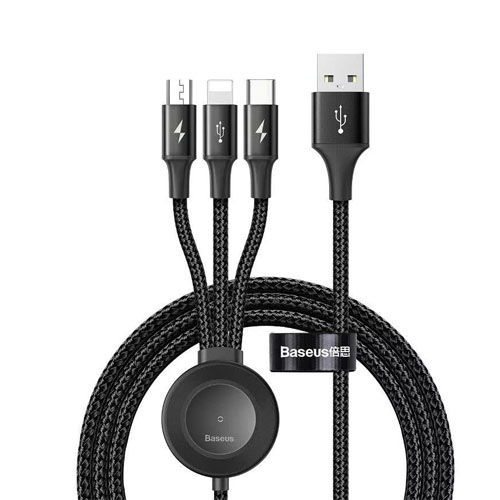 Baseus Star Ring Series 4-in-1 USB Cable with Wireless Charging