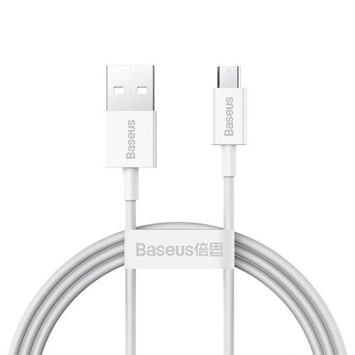 Baseus Superior Series Fast Charging Data Cable USB to Micro 2A 1m White CAMYS-02