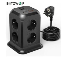 BlitzWolf BW-PC3 2500W 8-Port Power Strip Socket USB Charger