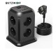 BlitzWolf BW-PC3 2500W 8-Port Power Strip Socket USB Charger