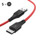 BlitzWolf BW-TC14 PVC 3A USB Type-C Charging Data Cable 3ft/0.91m 22 AWG Power + 30 AWG Data Wire Cores