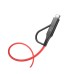 Blitzwolf BW-MT3 2 IN 1 Micro Usb(Android) and Type-C Cable Red