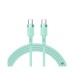 Joyroom Macaron Liqud Silicone Type C to Type C Fast Charging Data Cable 3A/1.8M