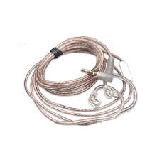 KZ OFC Flat Upgrade Cable 2 Pin Type (B, C) With Mic - 0.75mm