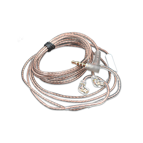 KZ OFC Flat Upgrade Cable 2 Pin Type (B, C) With Mic - 0.75mm