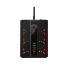 RECCI 2500W Power Socket 6 Universal Sockets 5 USB Ports