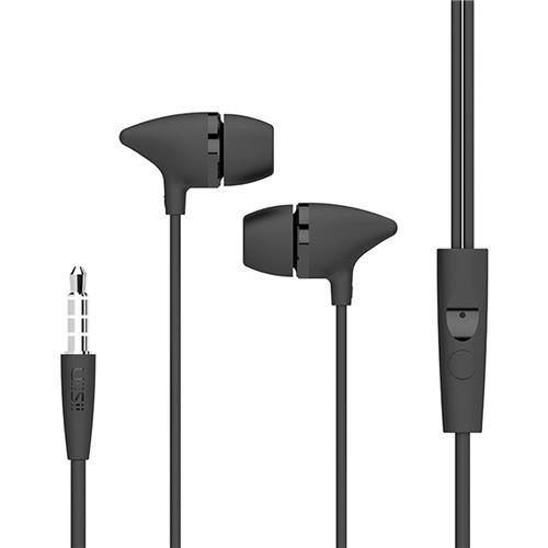 UIISII C100 In-ear Wired Heavy Bass Earphones - Black