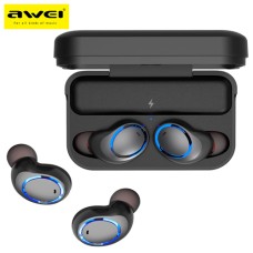 Awei T3 Bluetooth Earphones Wireless Mini Twins Stereo With Mic Charging Dock