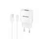 Awei C-831 Mobile charger adapter with data cable for android