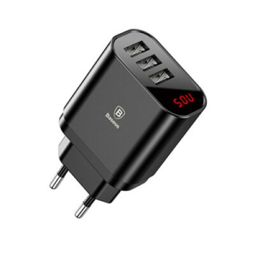 Baseus CCALL-BH01 CCALL-AH01 Digital Display 3USB Travel Charger