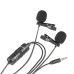 Boya BY-M1DM Dual Omni Directional Lavalier Microphone