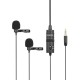 Boya BY-M1DM Dual Omni Directional Lavalier Microphone