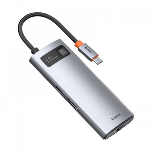 Baseus CAHUB-CW0G Metal Gleam Series 6-in-1 Multifunctional Type-C HUB
