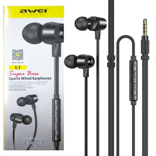 Awei L1 Super Bass Sport Wired Earphone