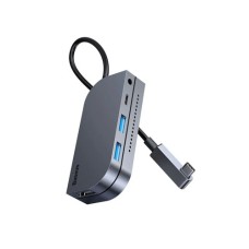 Baseus 6in1 USB Type C Multifunctional HUB 60W gray CAHUB-CWJ0G